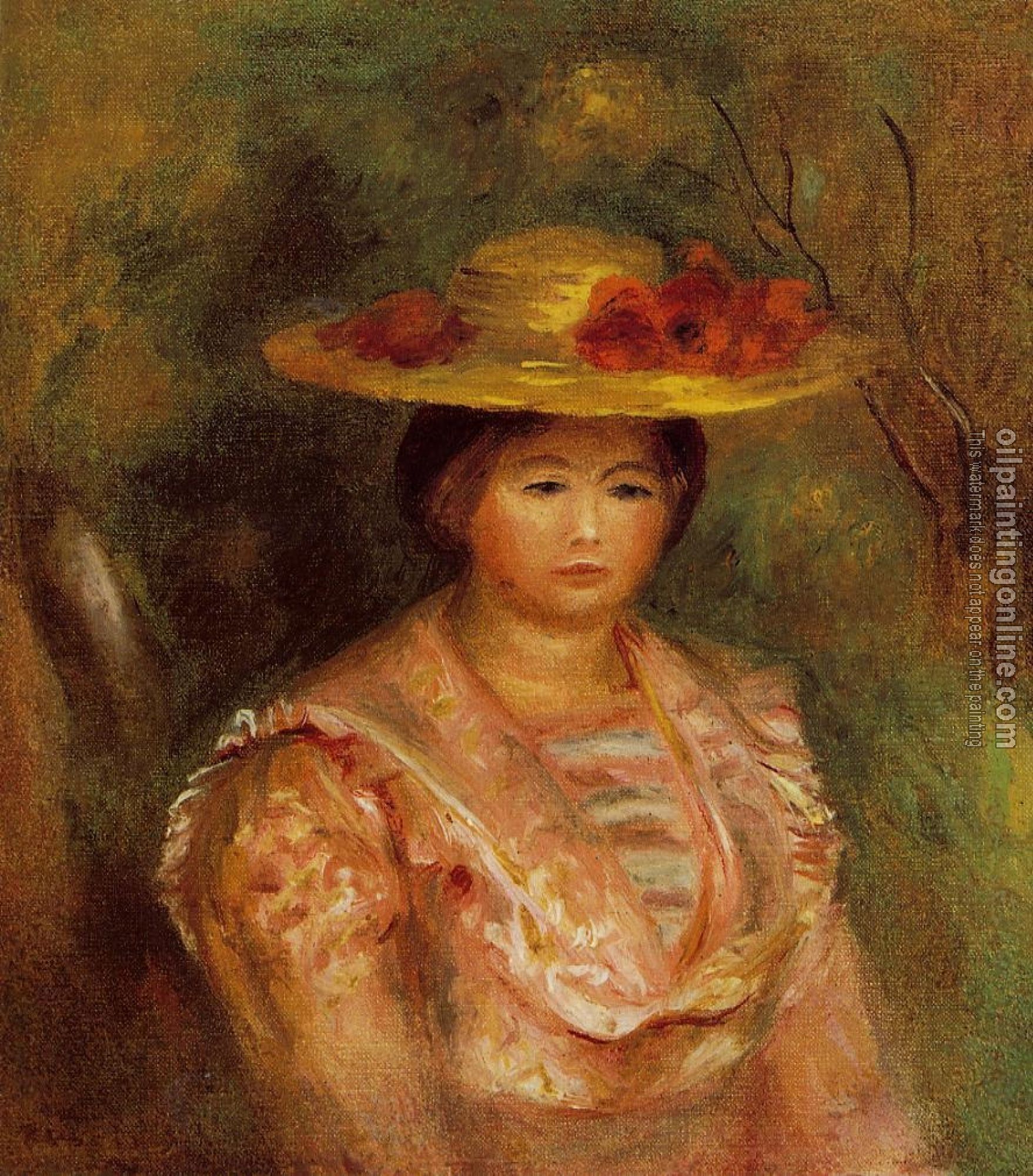 Renoir, Pierre Auguste - Bust of a Woman, Gabrielle